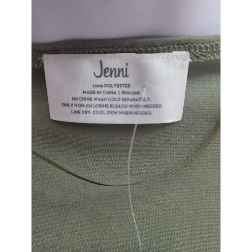 Womens - Jenni - Cover up - Drawstring - Sleeves/ Sheer - One Size - Olive NWT